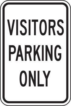 Parking Sign: Visitor Parking Only 18" x 12" Accu-Shield 1/Each - MVHR437XP