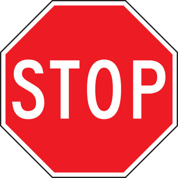 Safety Sign: Stop 18" Octagon Aluminum 1/Each - MVHR473VA