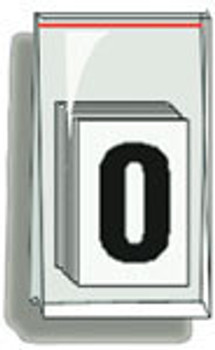 Letter And Number Packs Letter G Black/White 50/Pack - NAK101G