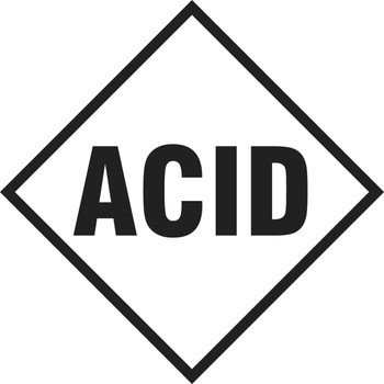 NFPA Individual Hazard Panel: Acid Hazard: Acid Adhesive Vinyl 1/Each - NAP140ACD