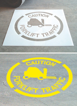 Floor Marking Stencils: Keep Area Clear 24" x 24" 1/Each - PMS211