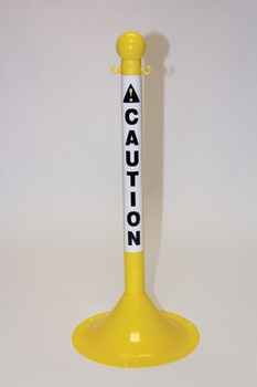 Stanchion Posts With Message Labels - PRC634BKD