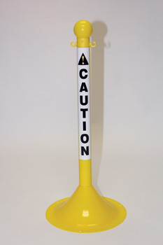 Stanchion Posts With Message Labels - PRC634BKF