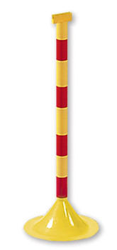 Striped Color Regular Duty Posts 33" H - PRC635YLBK