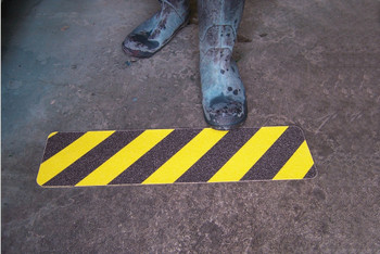 Skid-Gard Floor Sign: Caution 6" x 24" - PSD606