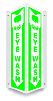 Projection Safety Sign: Eye Wash 18" x 4" Panel - PSP369