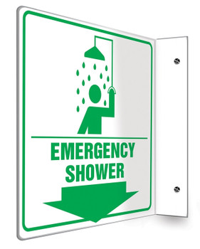 Projection Safety Sign: Emergency Shower - PSP608