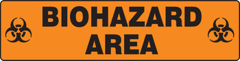 Slip-Gard Safety Sign: Biohazard Area 6" x 24" 1/Each - PSR241