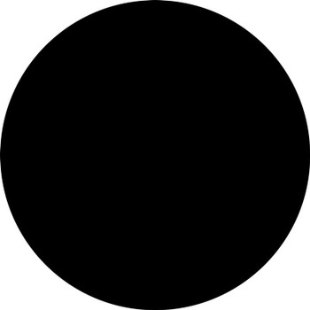 Durable Marking Shapes: Circle Black 3 1/2" 1/Each - PTE218BK