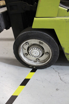 Floor Stripe High Performance Message Marking Tapes: Caution Watch Your Step 3" x 50-ft 1/Each - PTP126