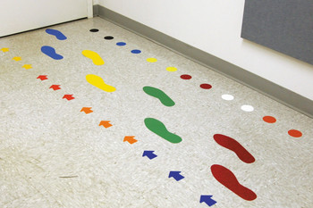 Floor Marking Shapes: Dot 3" - PTS228OR