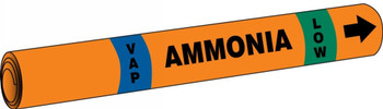 IIAR Snap Tite Ammonia Pipe Marker: (blank)/VAP/LOW IIAR ST OD 3/4" - 1 1/4" 1/Each - RAP320C