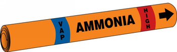 IIAR Snap Tite Ammonia Pipe Marker: (blank)/VAP/HIGH IIAR ST OD 3/4" - 1 1/4" 1/Each - RAP321C