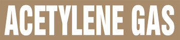 ASME (ANSI) Pipe Marker: Acetylene Gas Snap Tite - 1 1/2" to 2" O.D. 1/Each - RPK105STB