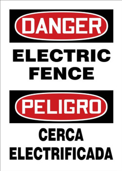 Spanish Bilingual Safety Sign 14" x 10" Aluminum 1/Each - SBMADM033VA