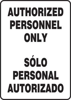 Spanish Bilingual Safety Sign 14" x 10" Aluminum 1/Each - SBMADM973VA