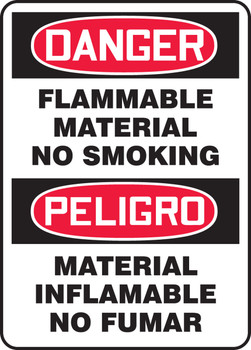 Spanish Bilingual Safety Sign 14" x 10" Dura-Fiberglass 1/Each - SBMCHL055XF