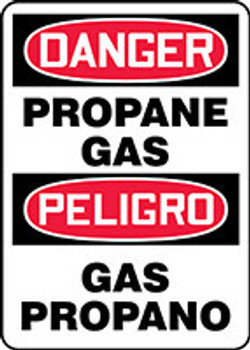 BILINGUAL SAFETY SIGN - SPANISH 20" x 14" Aluminum 1/Each - SBMCHL217VA