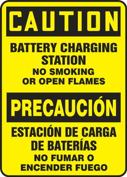 BILINGUAL SAFETY SIGN - SPANISH 20" x 14" Aluminum 1/Each - SBMELC641VA