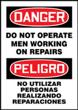 BILINGUAL SAFETY SIGN - SPANISH 20" x 14" Accu-Shield 1/Each - SBMEQM209XP