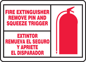 Fire Safety Sign 7" x 10" Aluminum 1/Each - SBMFXG600MVA