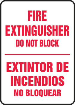 Fire Safety Sign 14" x 10" Adhesive Vinyl 1/Each - SBMFXG915VS