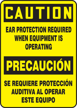 Spanish Bilingual Safety Sign 14" x 10" Plastic 1/Each - SBMPPA683VP