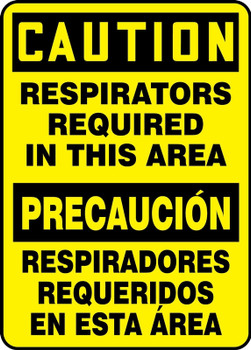 BILINGUAL SAFETY SIGN - SPANISH 20" x 14" Plastic 1/Each - SBMPPE442VP