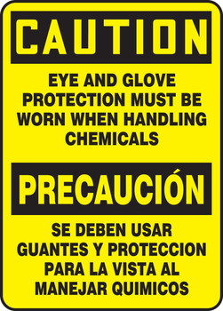 Spanish Bilingual Safety Sign 14" x 10" Aluminum 1/Each - SBMPPE603VA