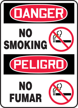 Spanish Bilingual Safety Sign 20" x 14" Plastic 1/Each - SBMSMG101VP