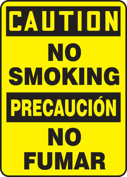 Spanish Bilingual Safety Sign 14" x 10" Plastic 1/Each - SBMSMK622VP