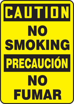 Spanish Bilingual Safety Sign 14" x 10" Adhesive Dura-Vinyl 1/Each - SBMSMK622XV