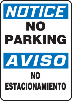 Spanish Bilingual Safety Sign 20" x 14" Dura-Plastic 1/Each - SBMVHR855XT