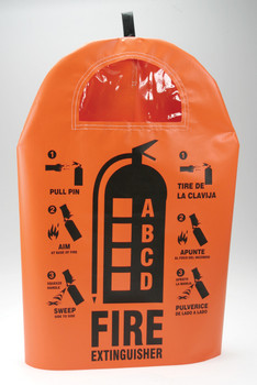 Bilingual Fire Extinguisher Tags/Covers Bilingual - Spanish/English 1/Each - SBPCF468