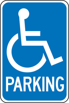 Federal Parking Sign: (Handicapped) Parking Spanish 18" x 12" Engineer Grade Reflective Aluminum (.080) 1/Each - SHFRA232RA