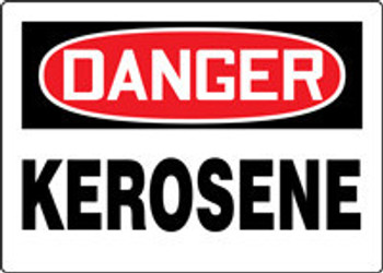 OSHA Danger Safety Sign: Kerosene Spanish 10" x 14" Dura-Fiberglass 1/Each - SHMCHG009XF