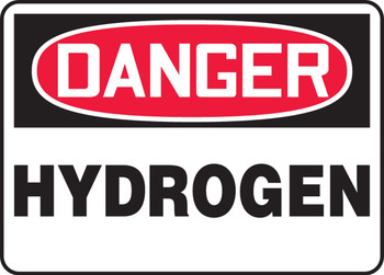 OSHA Danger Safety Sign: Hydrogen Spanish 7" x 10" Aluminum 1/Each - SHMCHL176VA