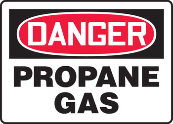 OSHA Danger Safety Sign: Propane Gas Spanish 14" x 20" Dura-Fiberglass 1/Each - SHMCHL217XF