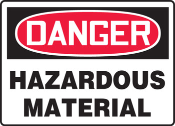 OSHA Danger Safety Sign: Hazardous Material Spanish 7" x 10" Dura-Fiberglass 1/Each - SHMCHL269XF