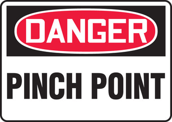 OSHA Danger Safety Sign: Pinch Point Spanish 10" x 14" Dura-Plastic 1/Each - SHMEQM138XT