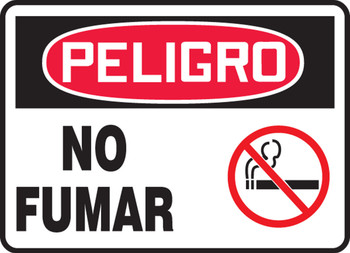 Spanish Bilingual Safety Sign Spanish 7" x 10" Plastic 1/Each - SHMSMK026VP