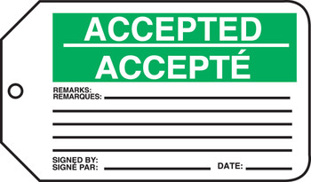 Accepted / Accept 5 7/8" x 3 1/8" - TCF402CTM