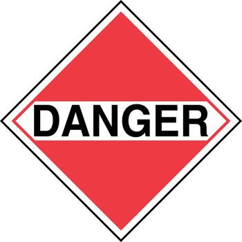 TDG Placard: Danger 273mm x 273mm (10 3/4" x 10 3/4") Magnetic Vinyl 1/Each - TCP951MG1