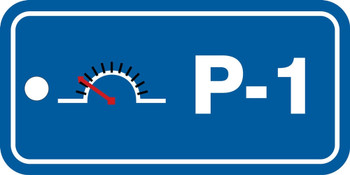 Energy Source Standard Tag: P-_ (Pneumatic) Number: 4 Plastic 1/Each - TDF704VPE