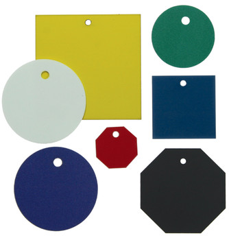 Blank Accu-Ply Tags Yellow Octagon - 1" x 1" 25/Pack - TDG232YL