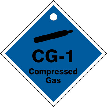 Energy Source ShapeID Tag: CG-_ Compressed Gas Number: 6 Adhesive Dura-Vinyl 5/Pack - TDJ606XVM