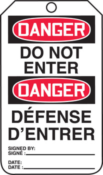 Danger Do Not Enter (English/French) - TMF127CTP