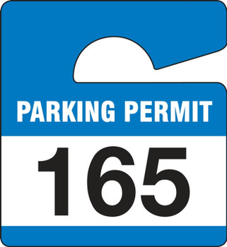 Small Vertical Hanging Parking Permits Maroon Series: 001-099 3" x 2 3/4" 99/Pack - TNT824MRA