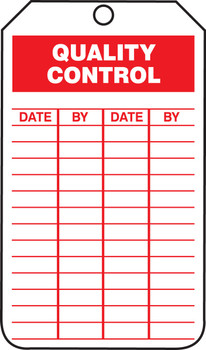 Quality Status Safety Tags: Quality Control PF-Cardstock 25/Pack - TRS256CTP