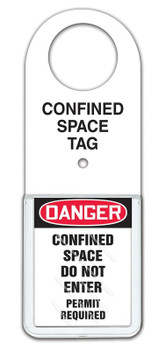 Status Tag Holder - Confined Space 12" x 4 1/2" - TSS813